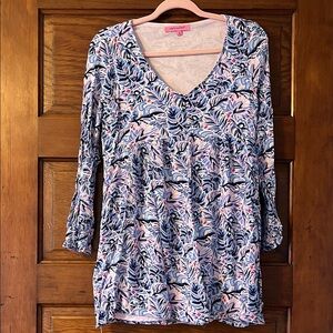 Simply Southern Blue and Pink Patterned Tunic Dress